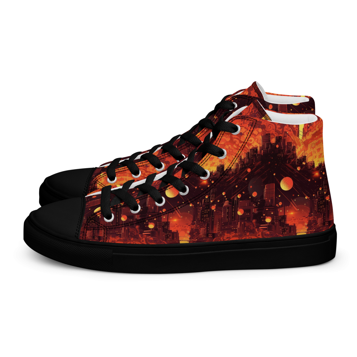 Spiral Flame - Orange/Black - Women’s Shoe - Image 28