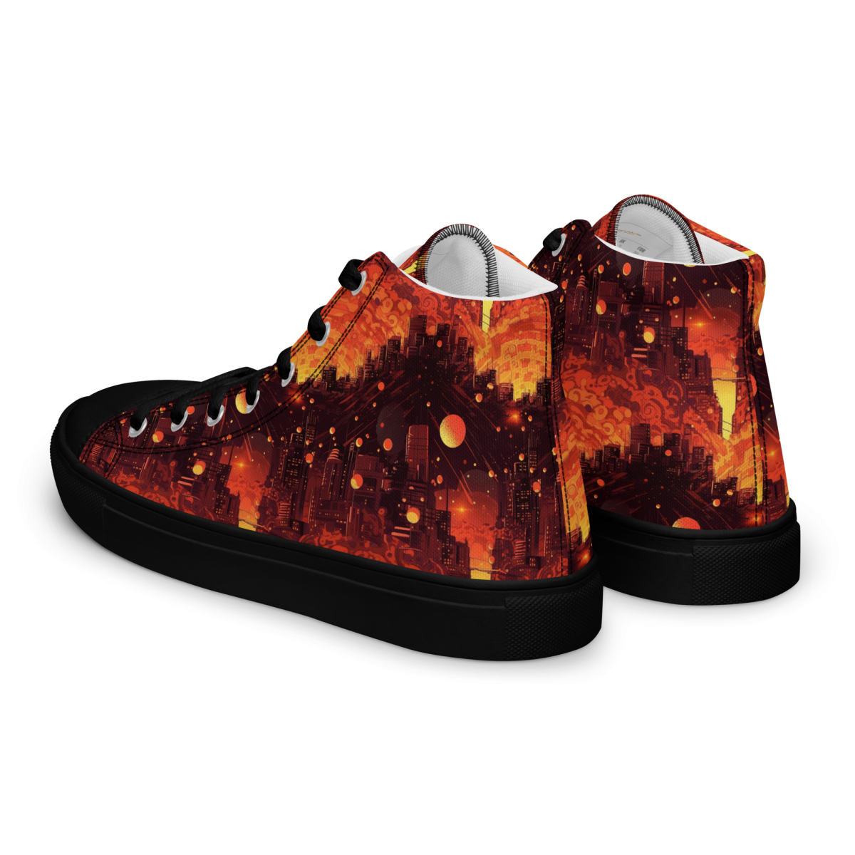 Spiral Flame - Orange/Black - Women’s Shoe - Image 30