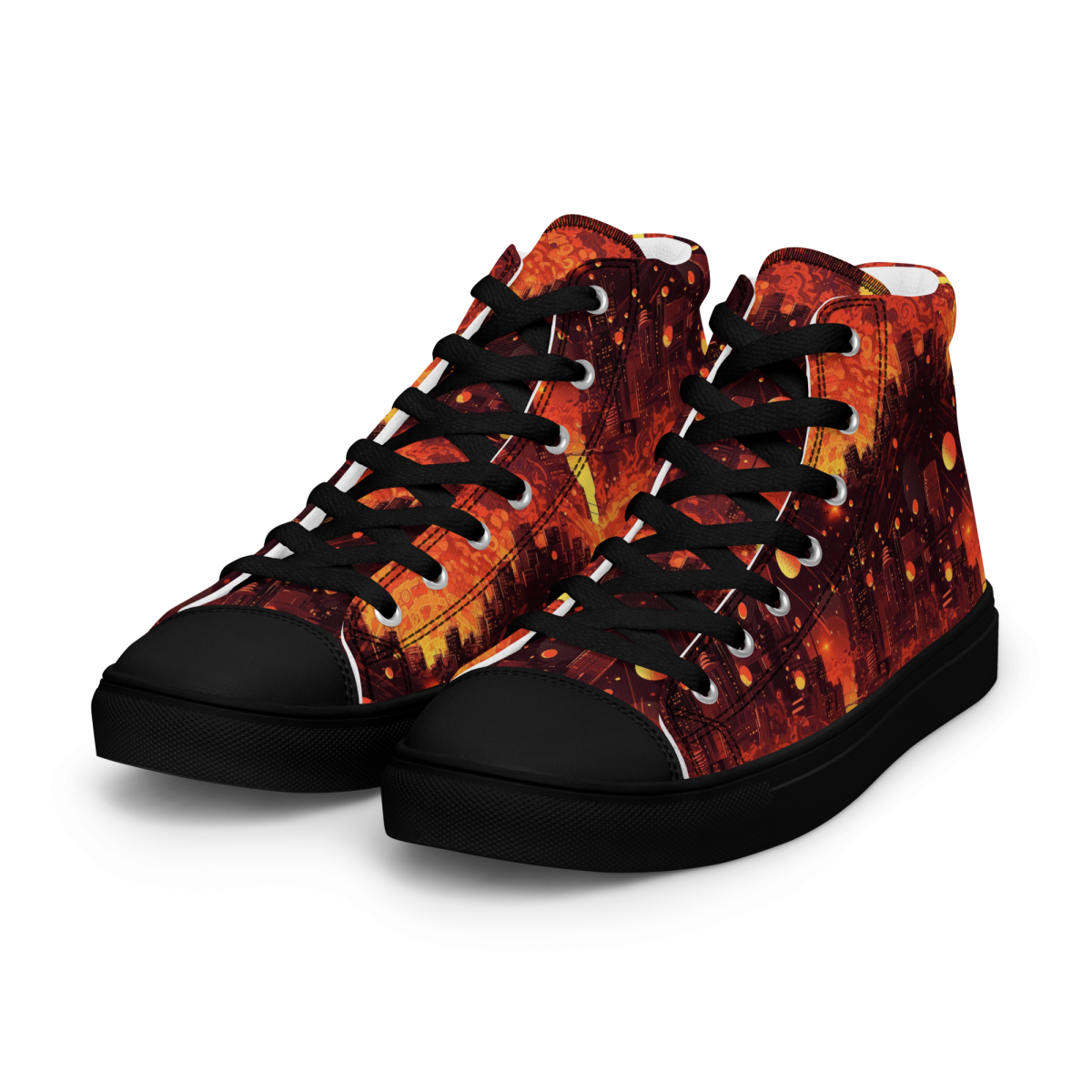 Spiral Flame - Orange/Black - Women’s Shoe - Image 31