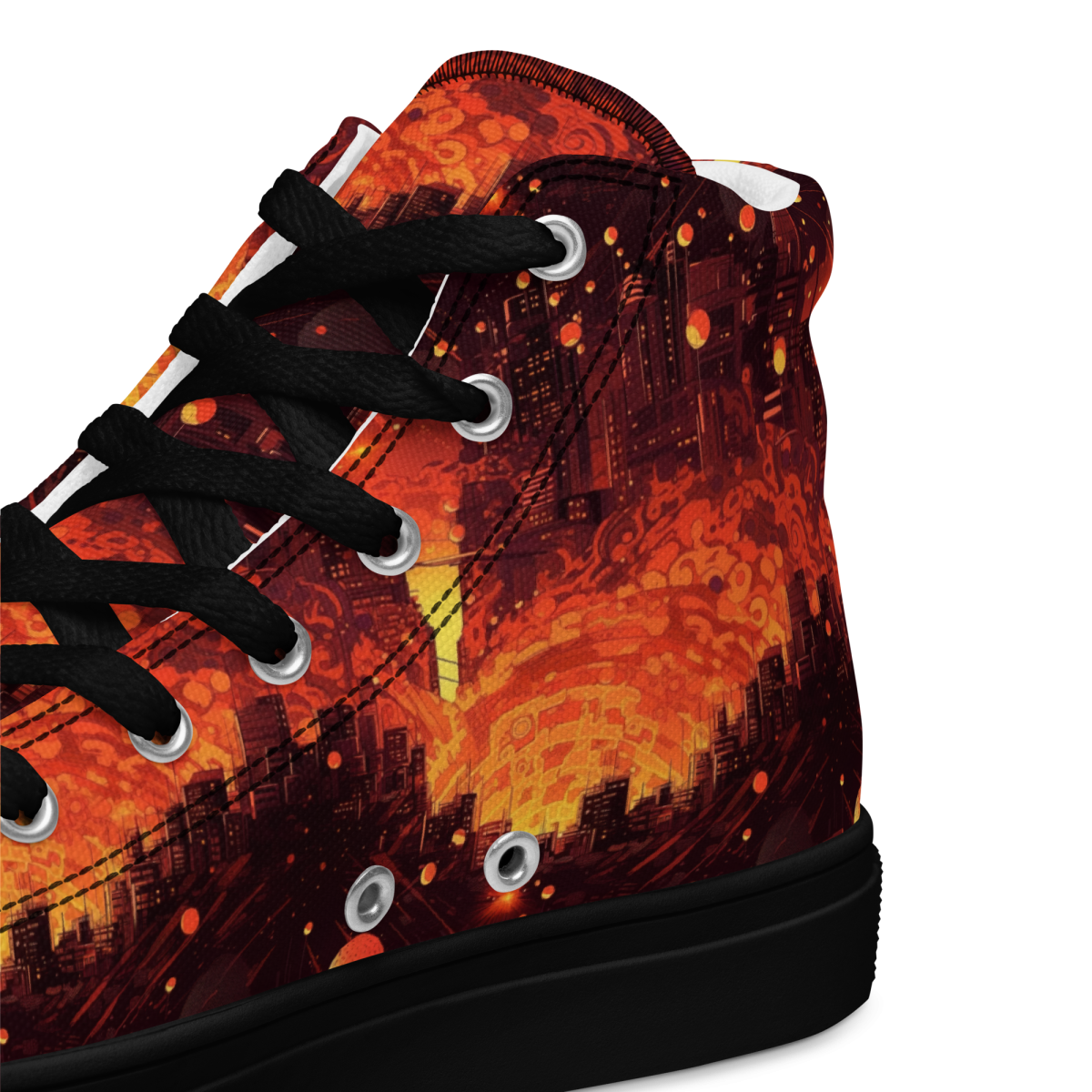 Spiral Flame - Orange/Black - Women’s Shoe - Image 4