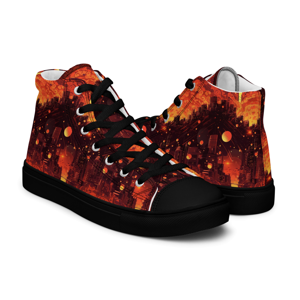 Spiral Flame - Orange/Black - Women’s Shoe - Image 8