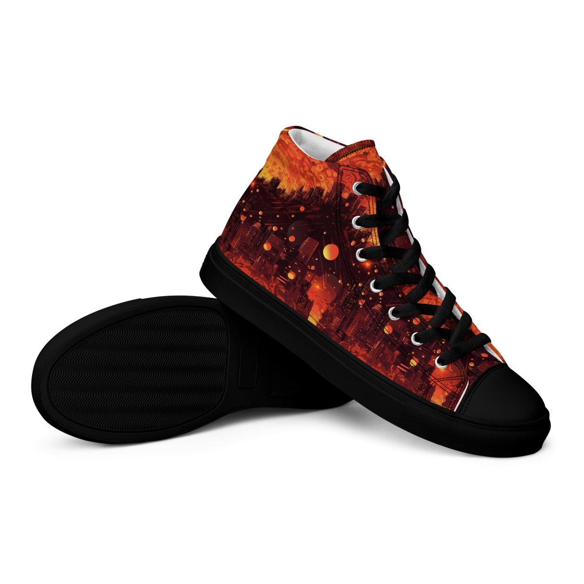 Spiral Flame - Orange/Black - Women’s Shoe - Image 12