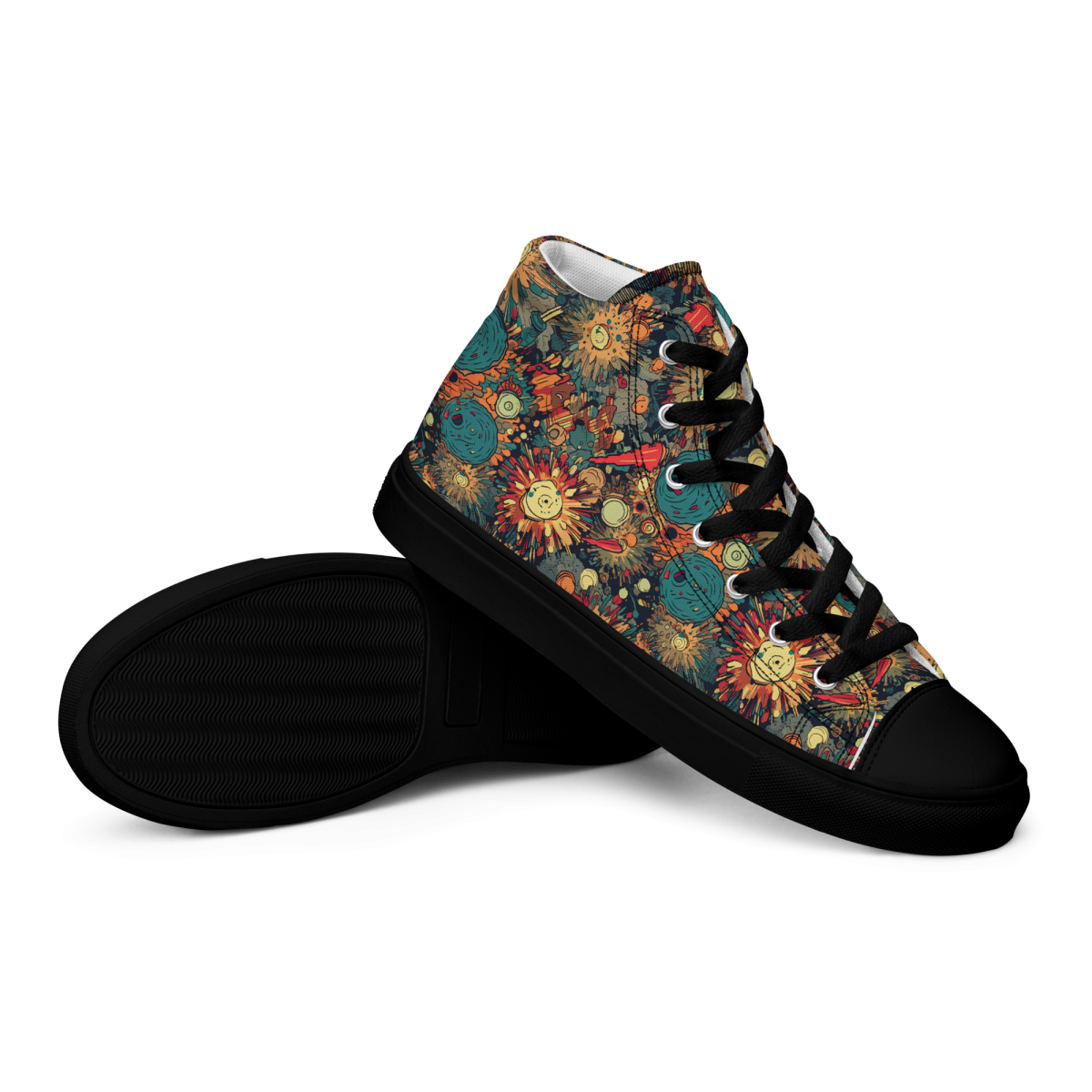 Flaming Fission - Blue/Yellow - Women’s Shoe - Image 12