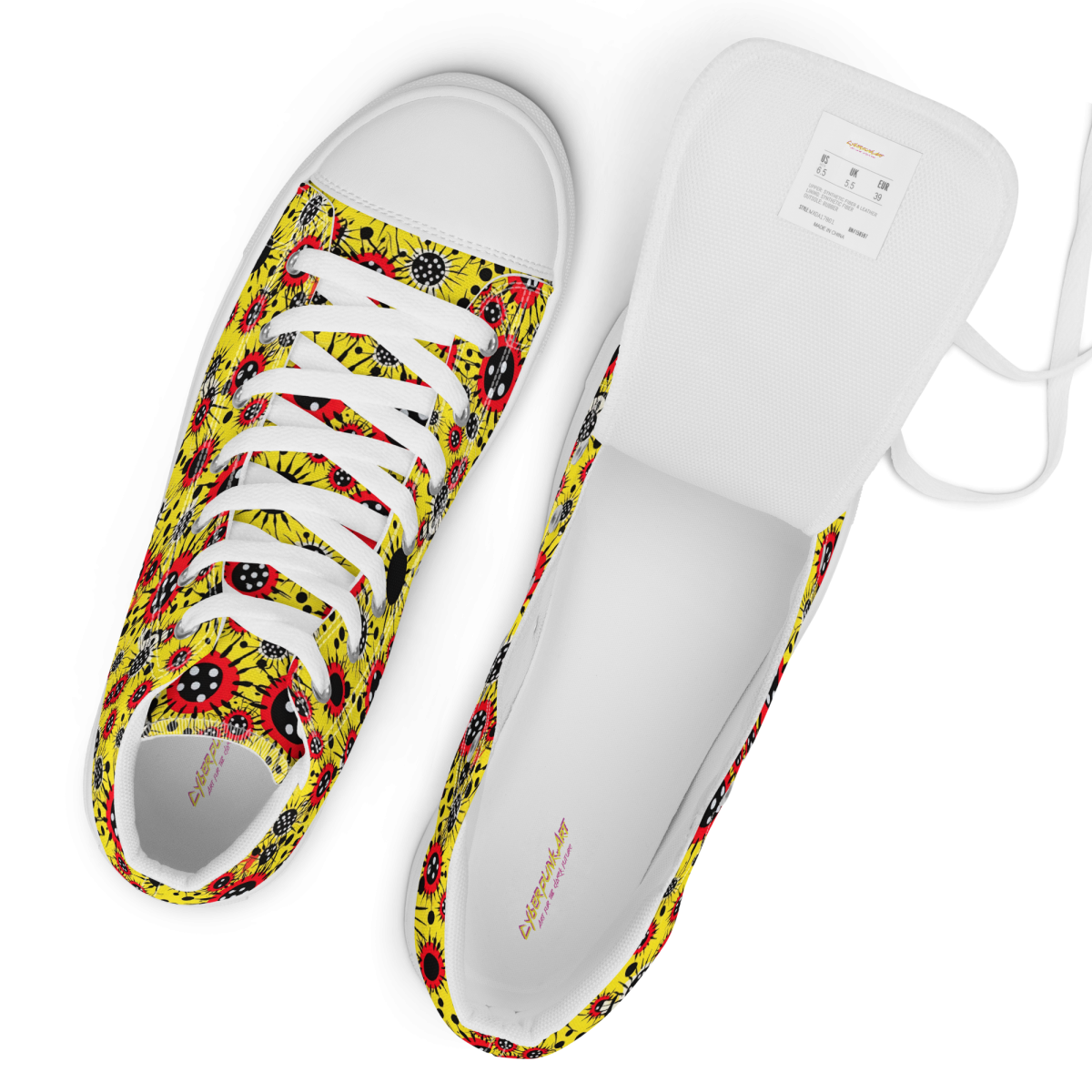Virus Attack - Yellow/Red - Women’s Shoe - Image 15