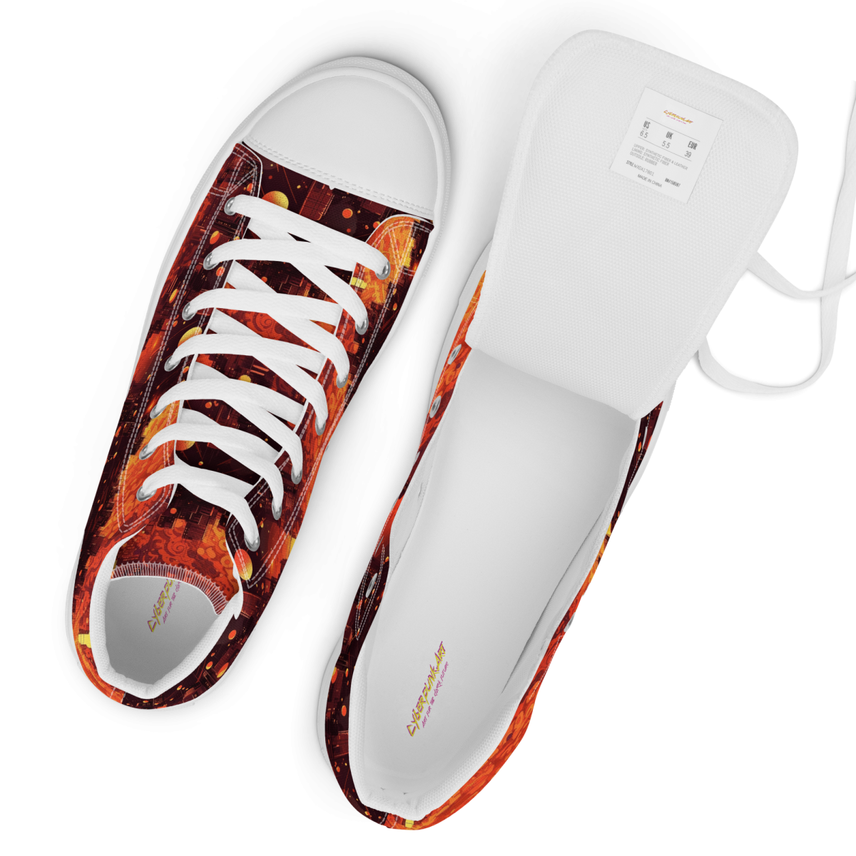 Spiral Flame - Orange/Black - Women’s Shoe - Image 15