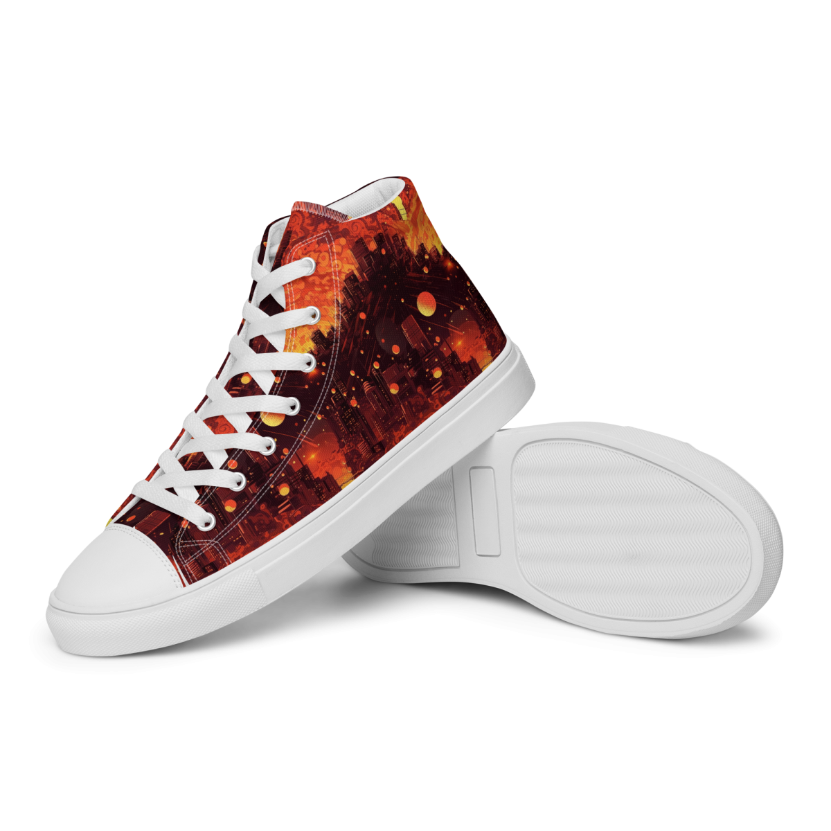 Spiral Flame - Orange/Black - Women’s Shoe - Image 20
