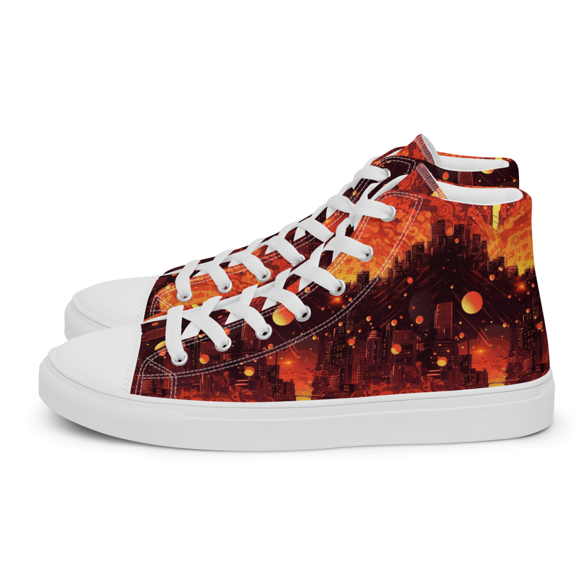 Spiral Flame - Orange/Black - Women’s Shoe - Image 36