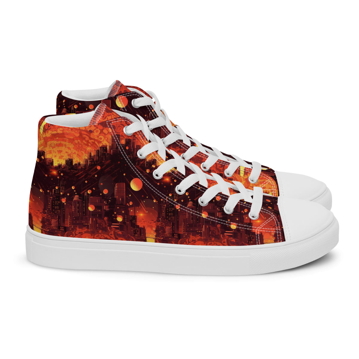 Spiral Flame - Orange/Black - Women’s Shoe - Image 40