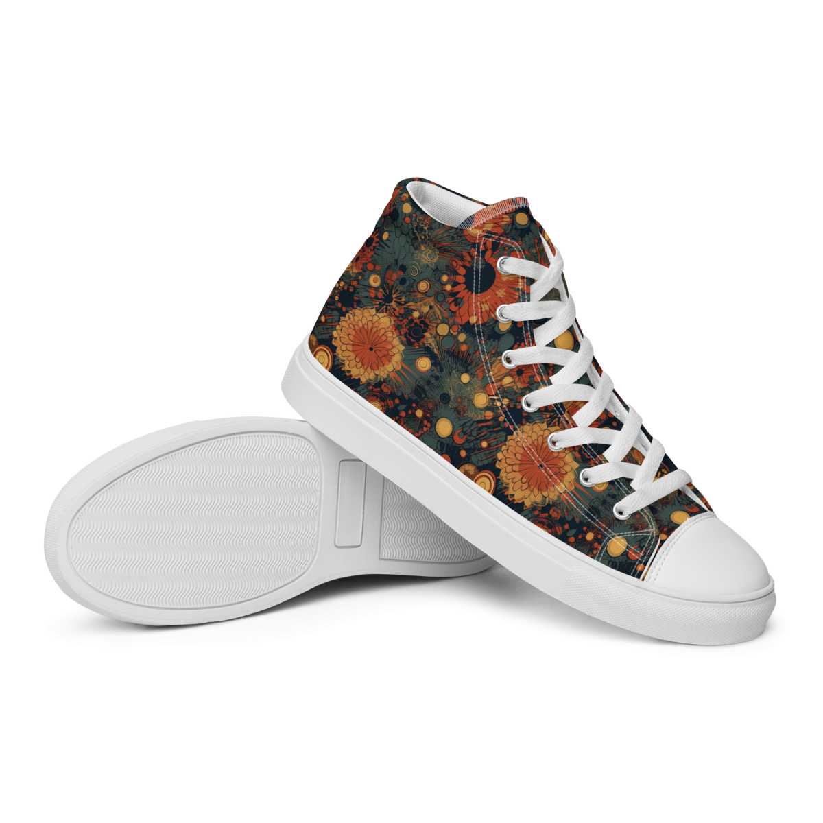 Trampled Flowers - Green/Blue - Women’s Shoe - Image 25