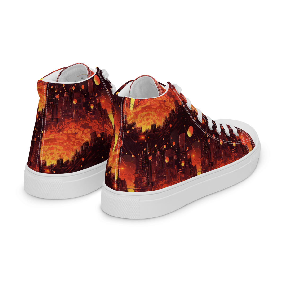 Spiral Flame - Orange/Black - Women’s Shoe - Image 41