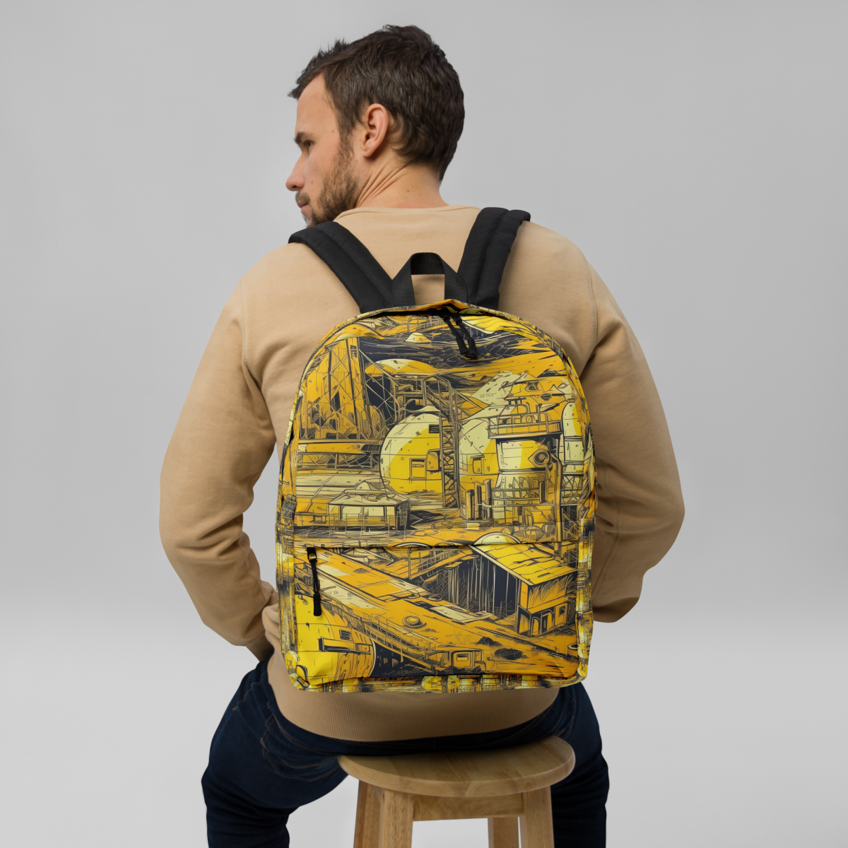 Moon Base - Yellow - Backpack - Image 3