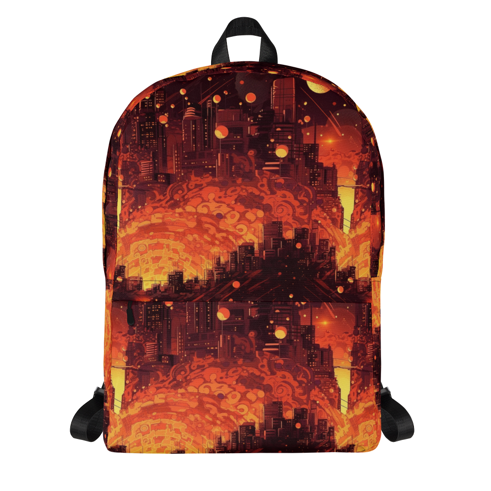 Spiral Flame - Orange/Black - Backpack