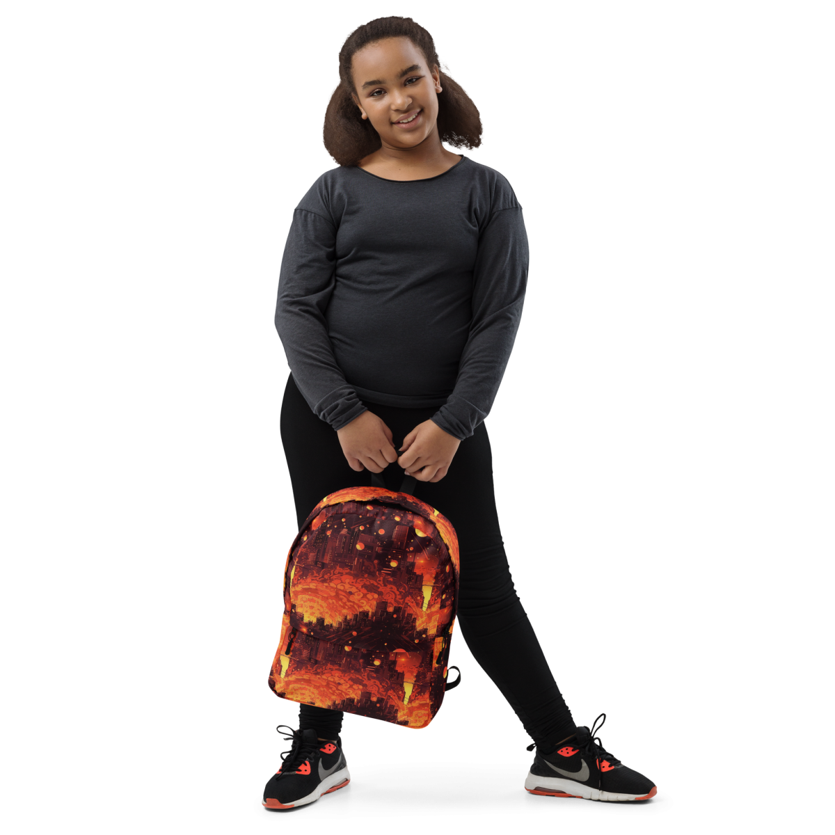 Spiral Flame - Orange/Black - Backpack - Image 5