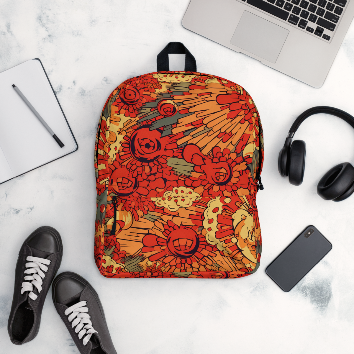 Fiery Fusion - Orange - Backpack - Image 7