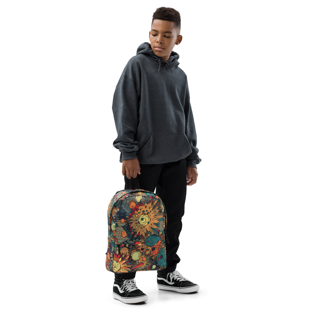 Flaming Fission - Blue/Yellow - Backpack - Image 6