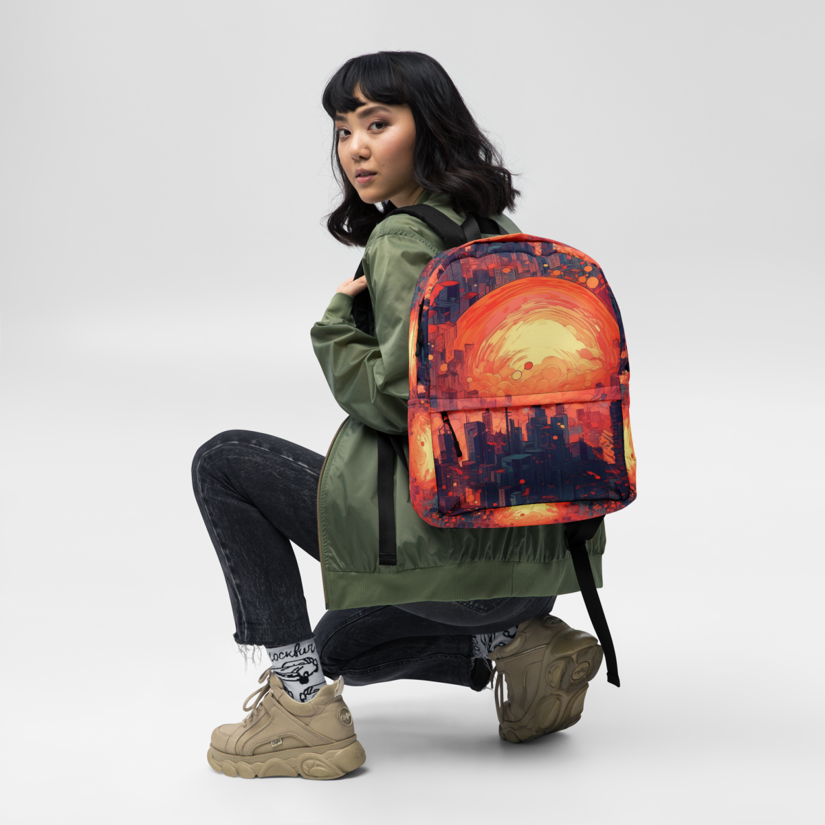 Fiery Dawn - Red/Black - Backpack - Image 2