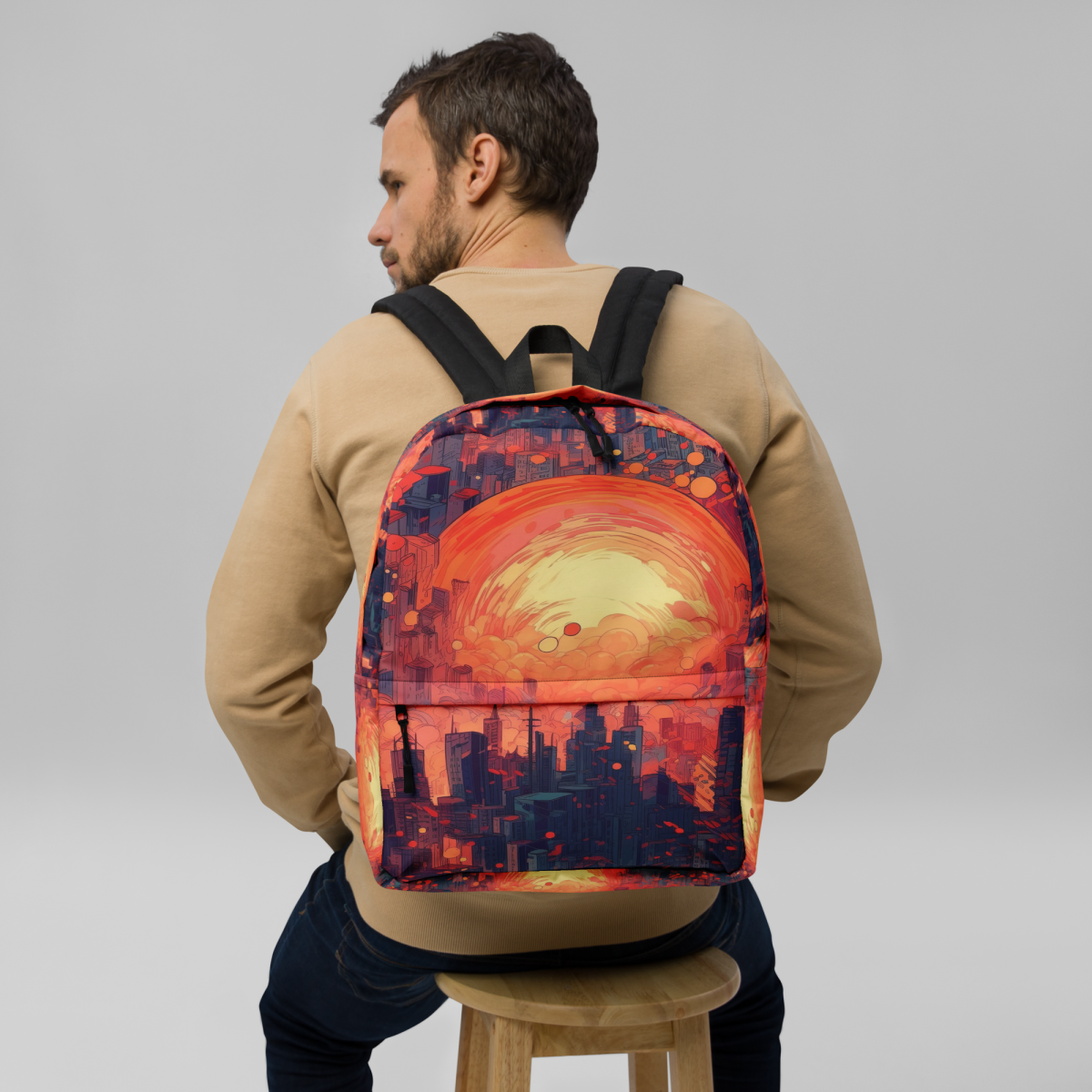 Fiery Dawn - Red/Black - Backpack - Image 3