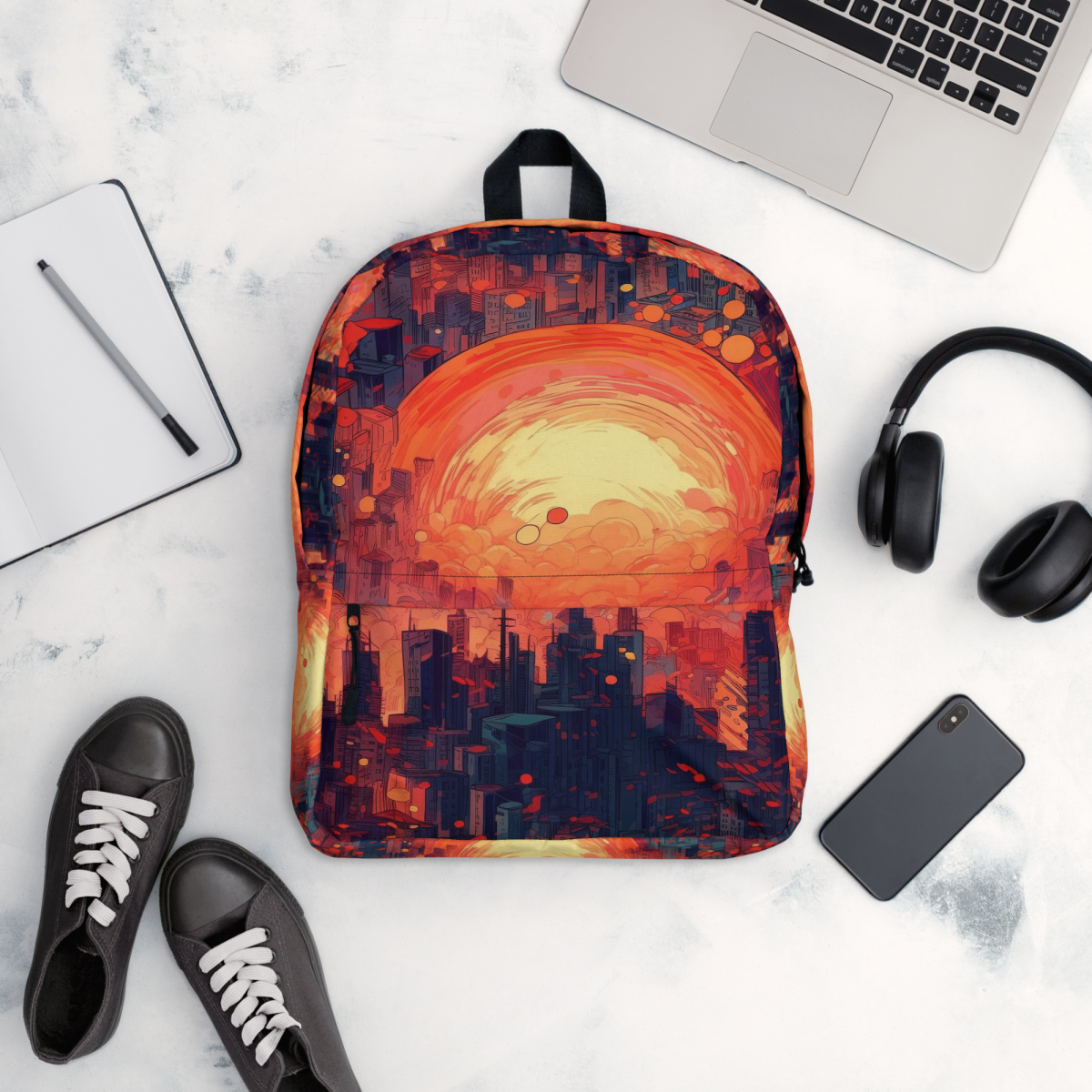 Fiery Dawn - Red/Black - Backpack - Image 7