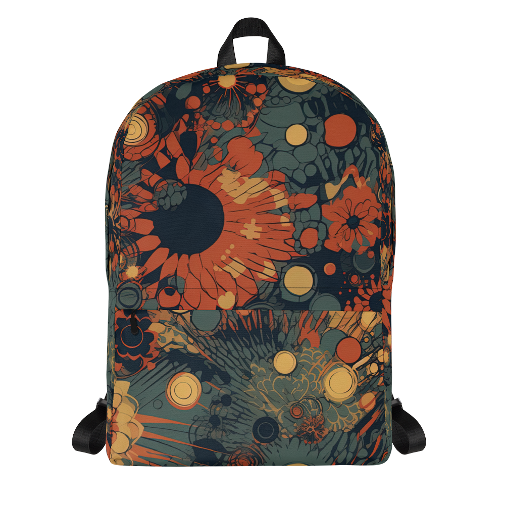 Trampled Flowers - Green/Blue - Backpack
