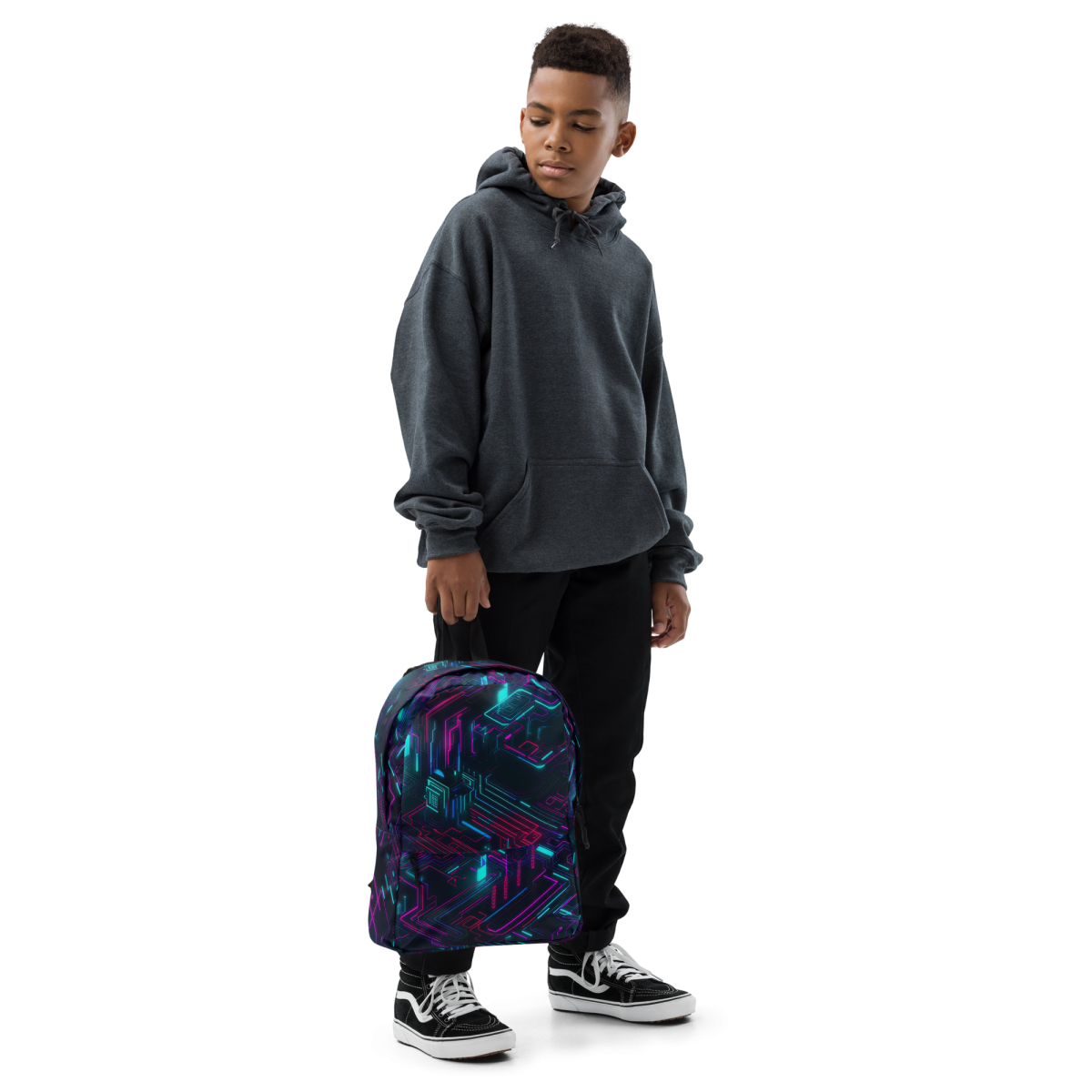 Cyberspace Circuits - Blue - Backpack - Image 6