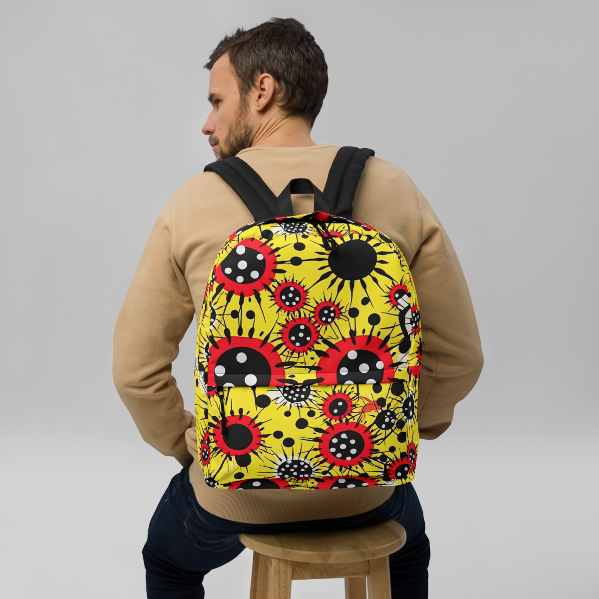 Virus Attack - Yellow/Red - Backpack - Image 3