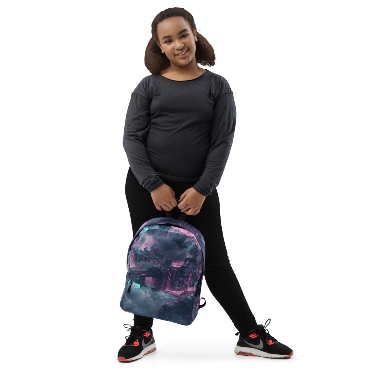 Cloudy City - Blue/Magenta - Backpack - Image 5