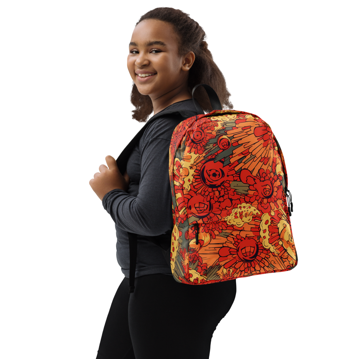 Fiery Fusion - Orange - Backpack - Image 8