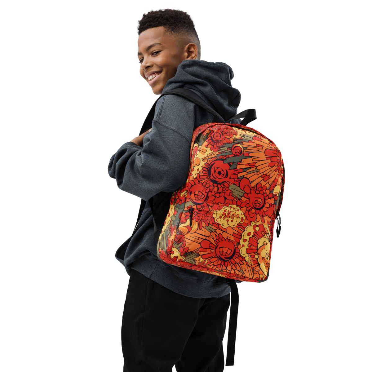 Fiery Fusion - Orange - Backpack - Image 9