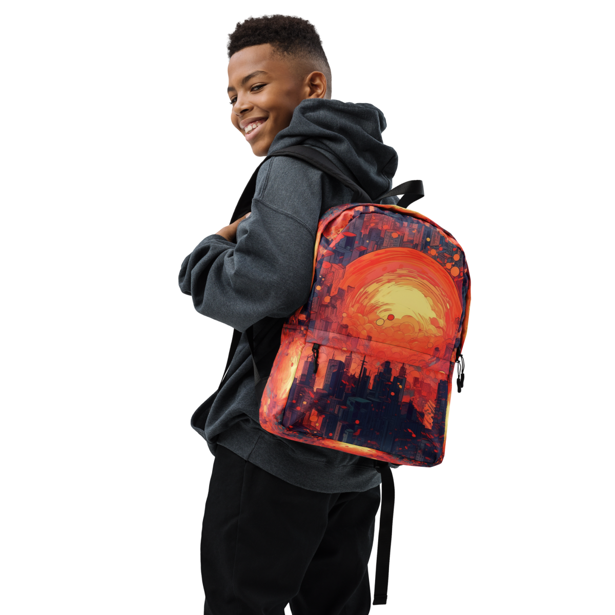 Fiery Dawn - Red/Black - Backpack - Image 9