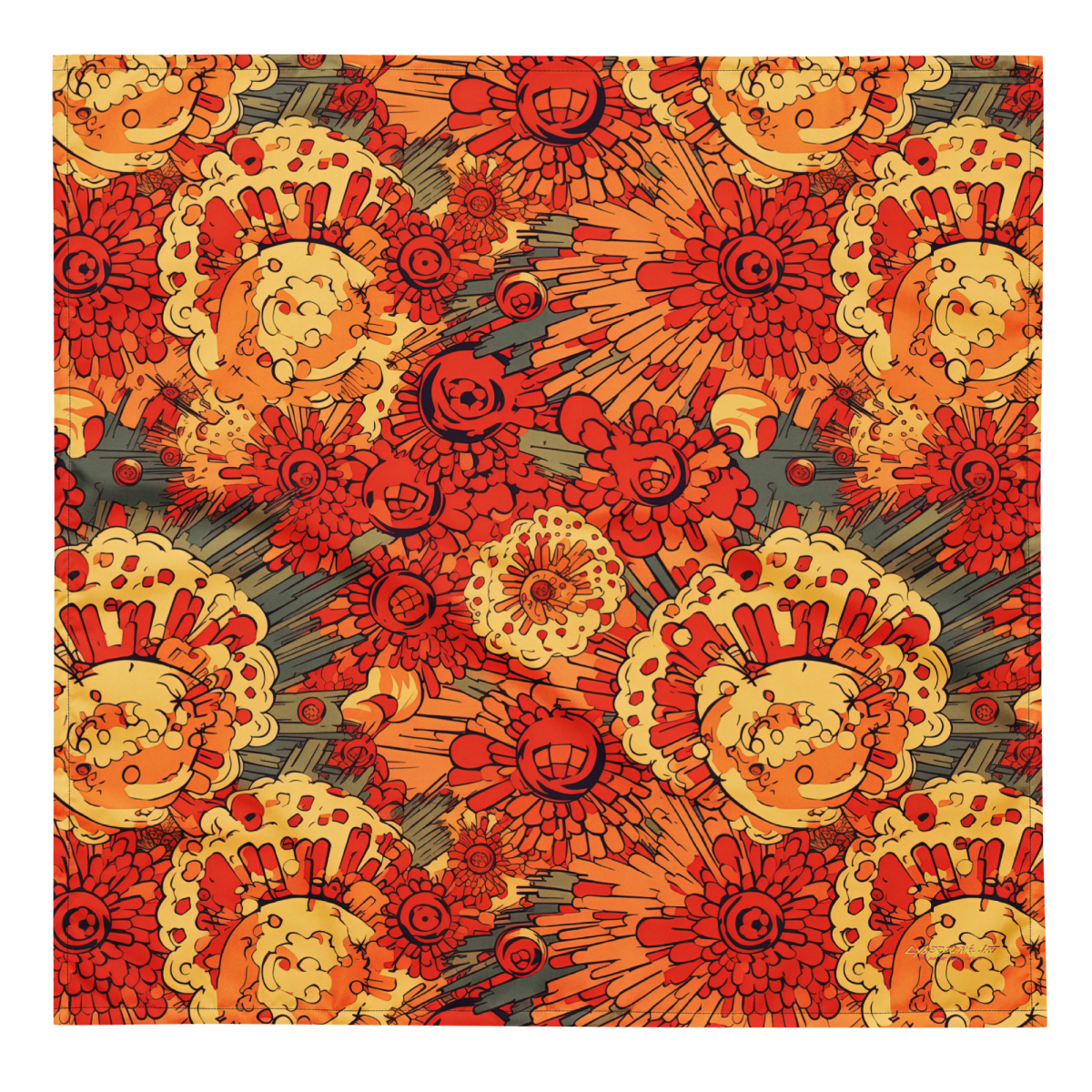 Fiery Fusion - Orange - Bandana