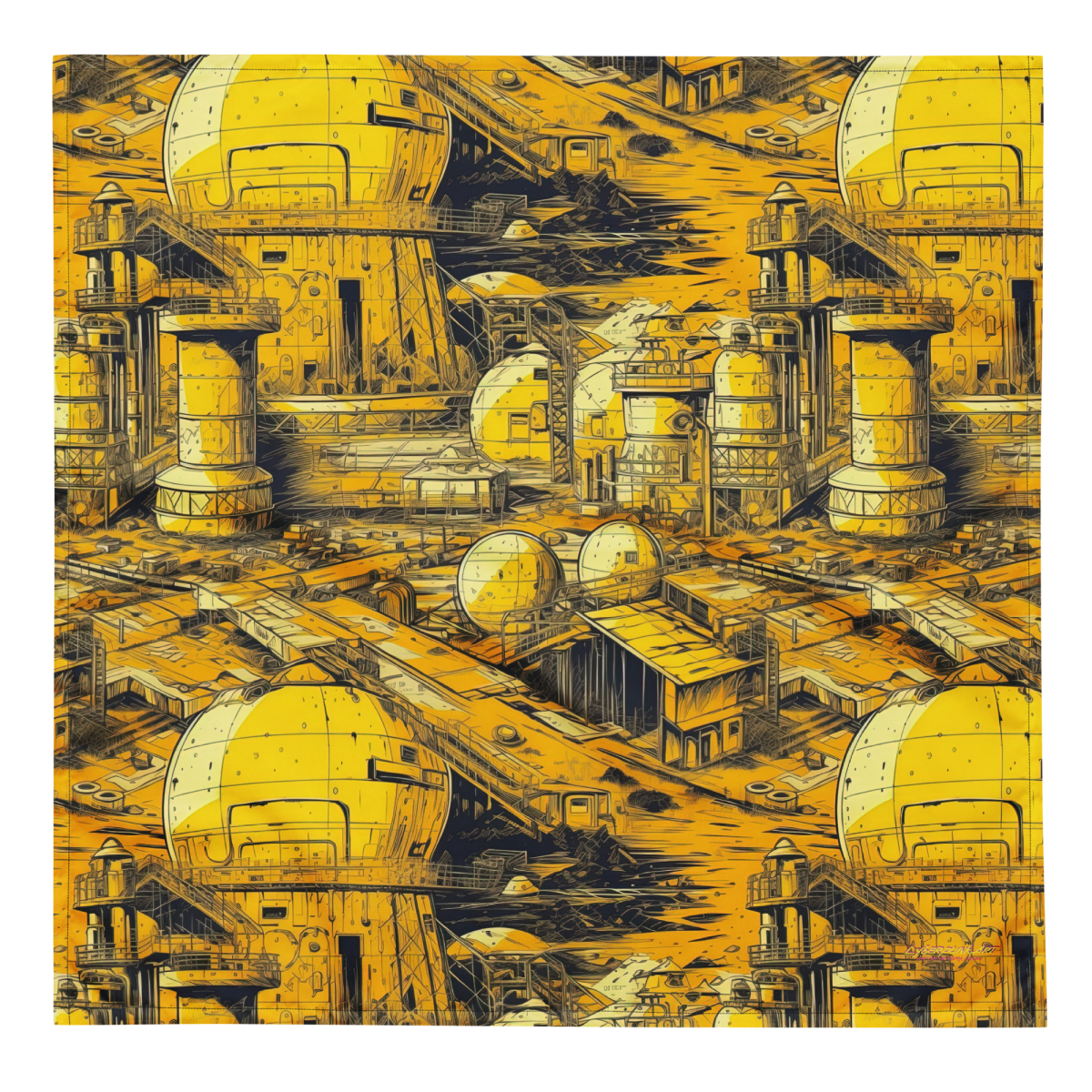 Moon Base - Yellow - Bandana