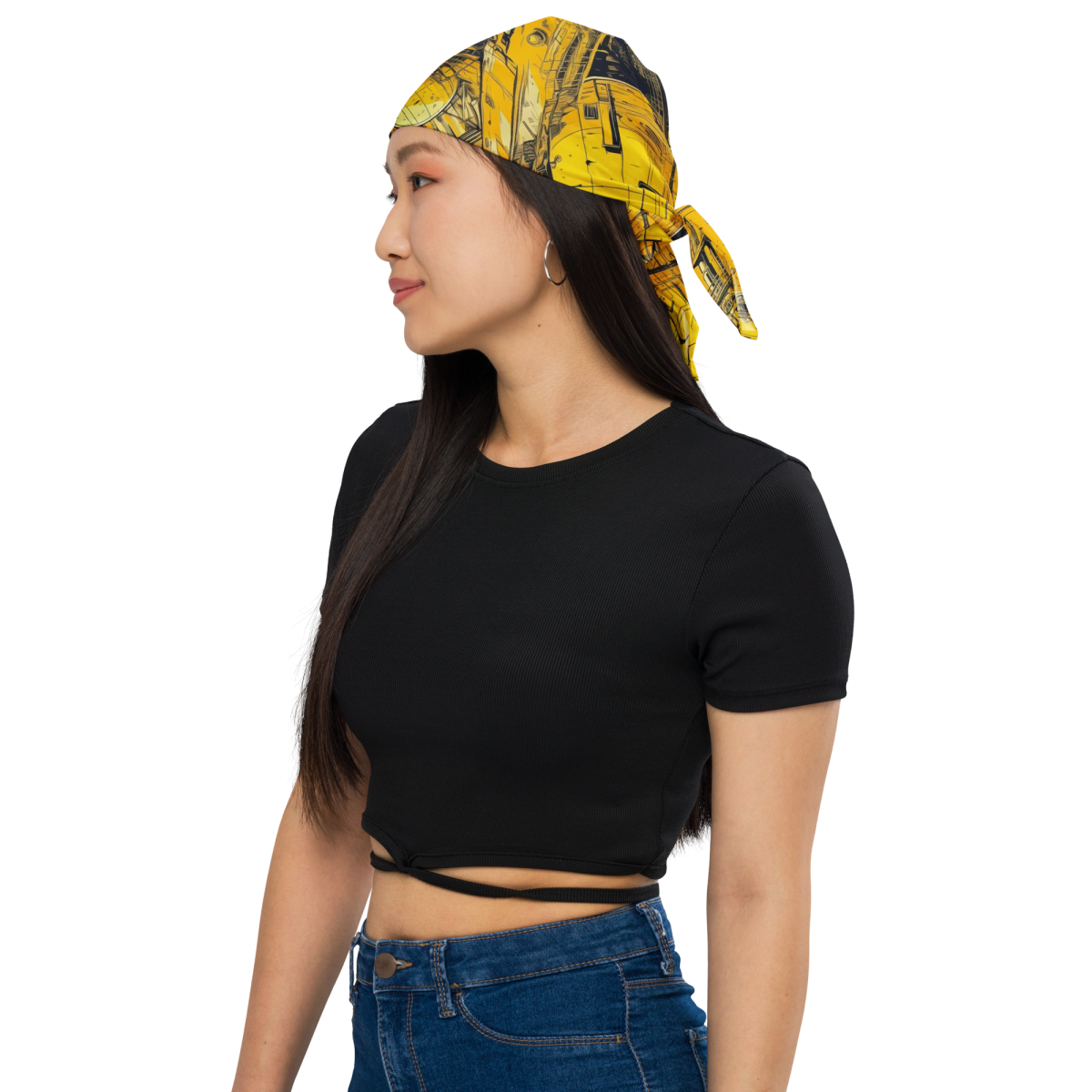Moon Base - Yellow - Bandana - Image 4