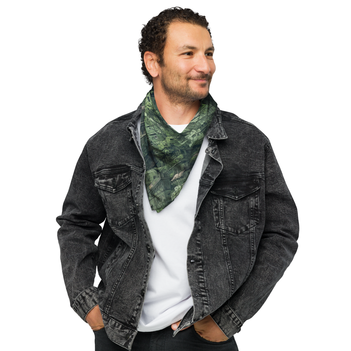 Nature Reclaims - Green - Bandana - Image 3