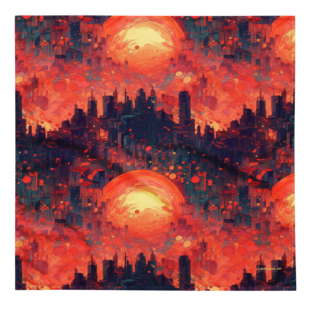 Fiery Dawn - Red/Black - Bandana