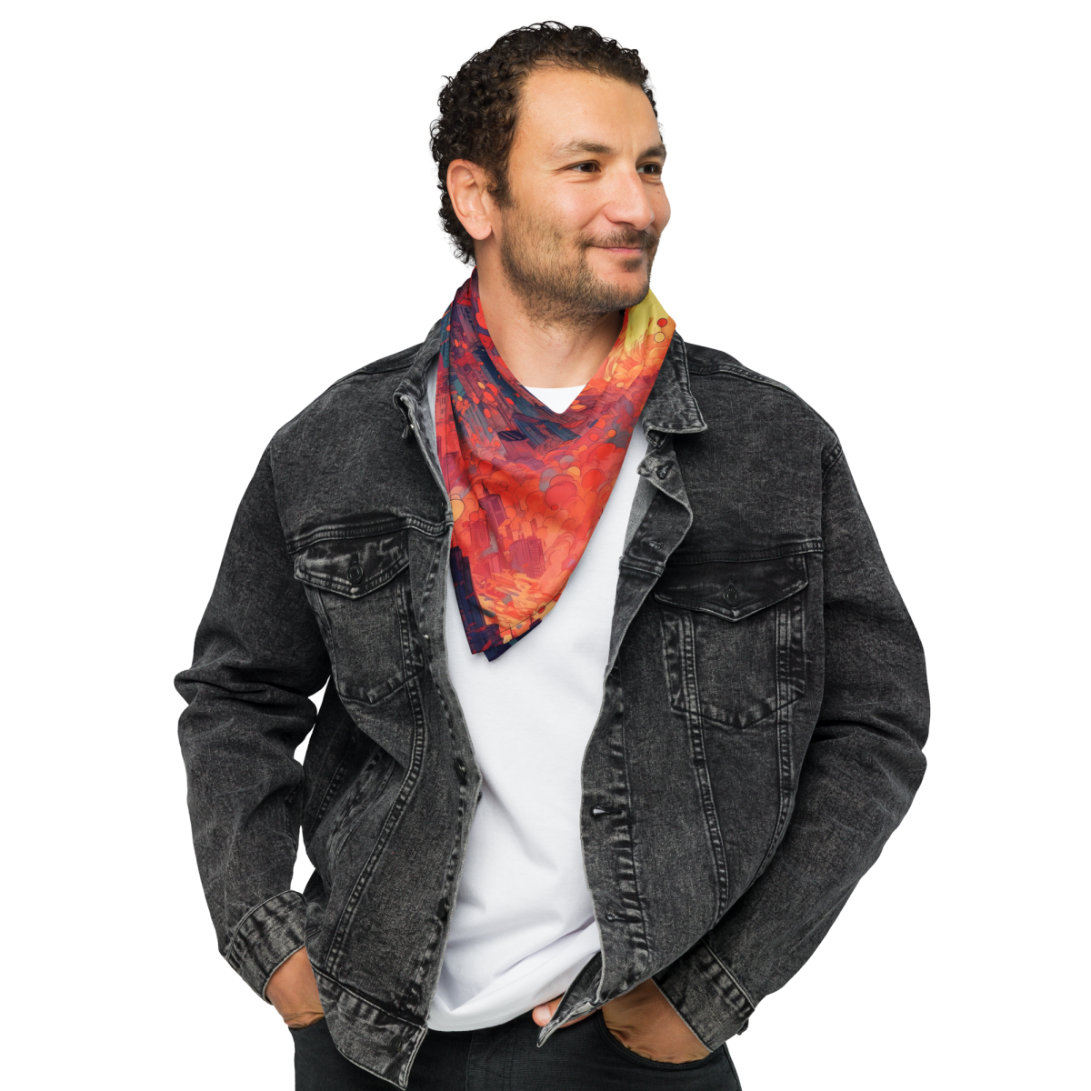 Fiery Dawn - Red/Black - Bandana - Image 3