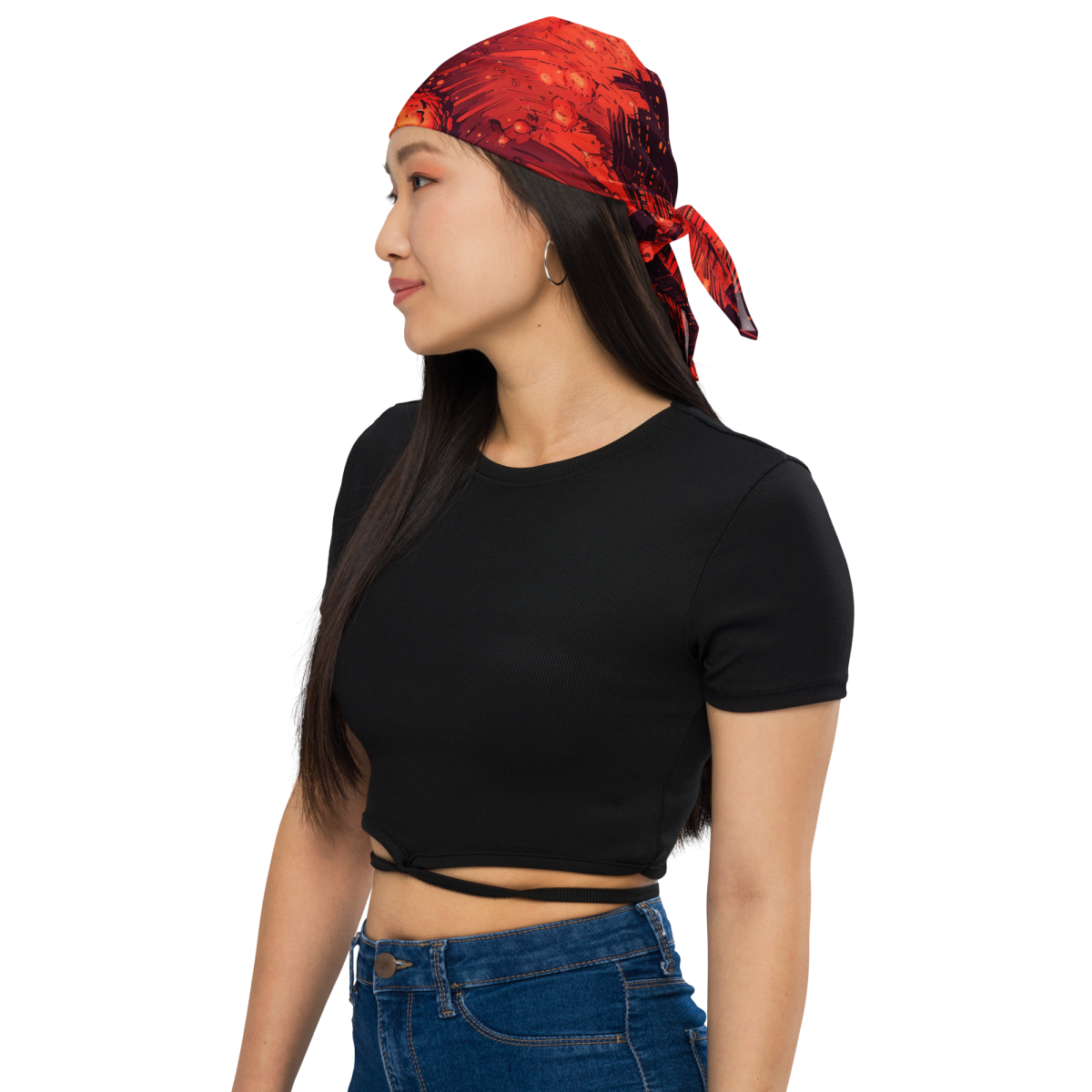Meteor Strike - Red - Bandana - Image 4