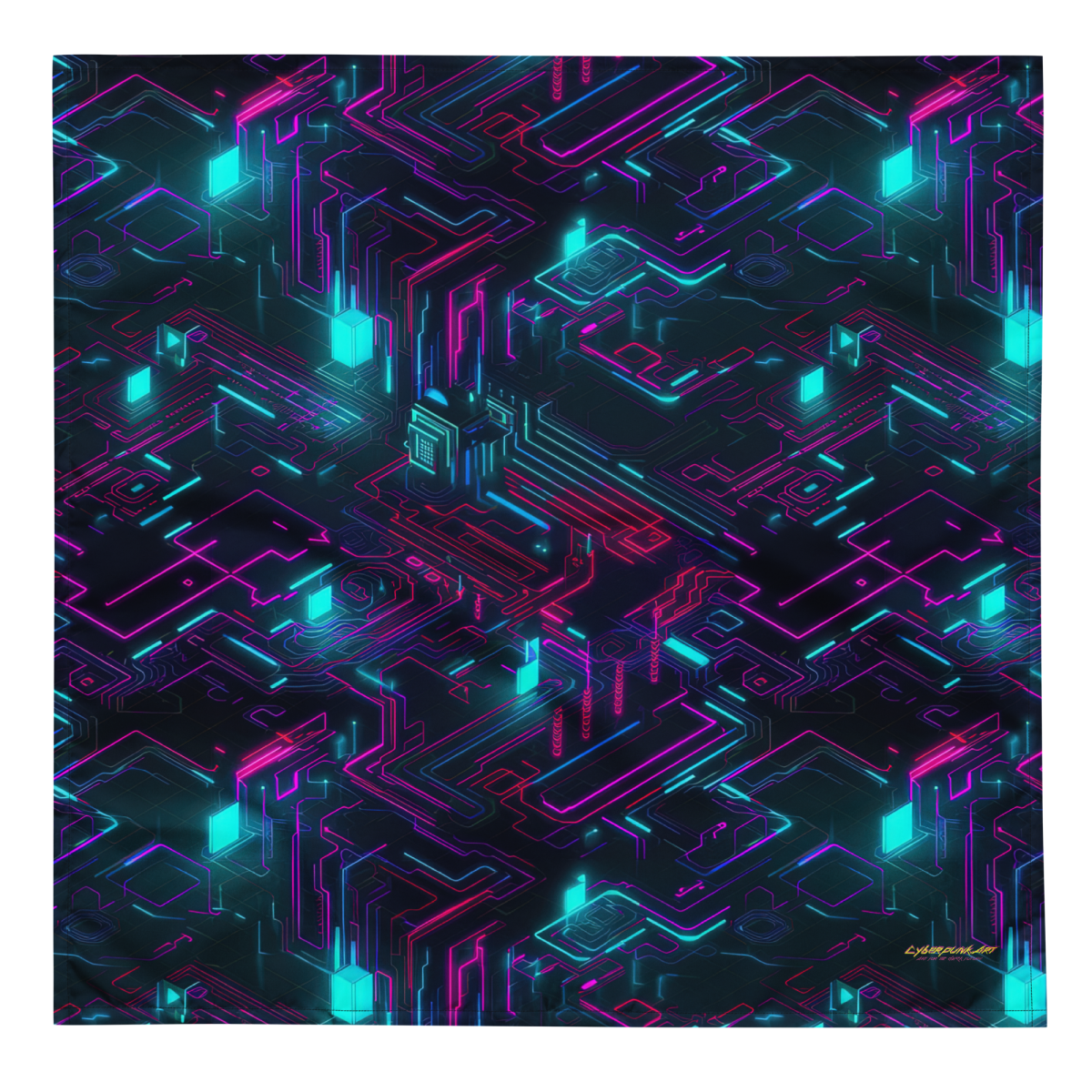 Cyberspace Circuits - Blue - Bandana