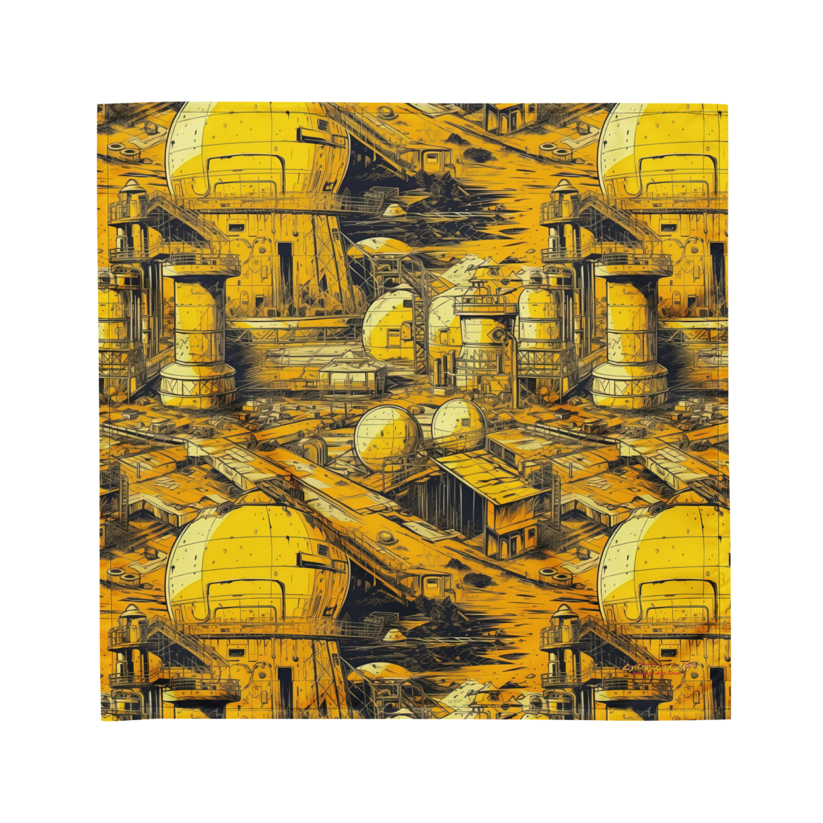 Moon Base - Yellow - Bandana - Image 6
