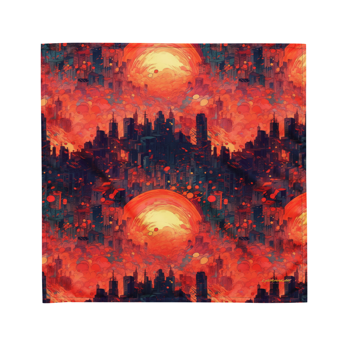Fiery Dawn - Red/Black - Bandana - Image 6