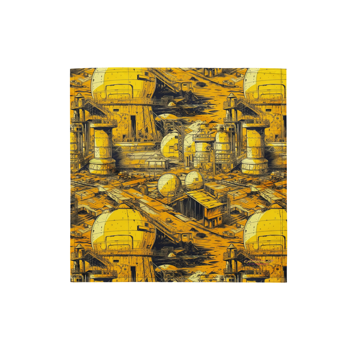 Moon Base - Yellow - Bandana - Image 5