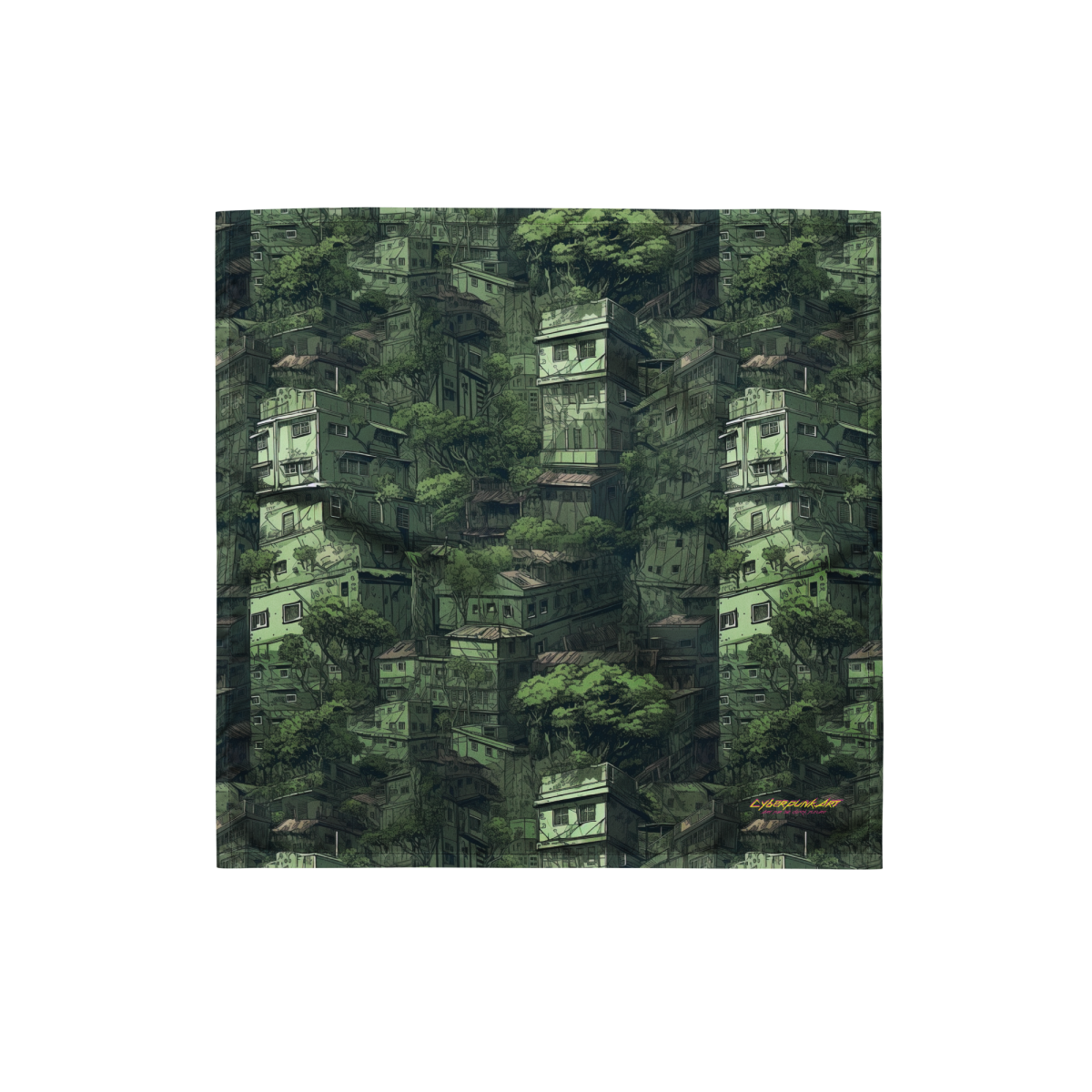 Nature Reclaims - Green - Bandana - Image 5
