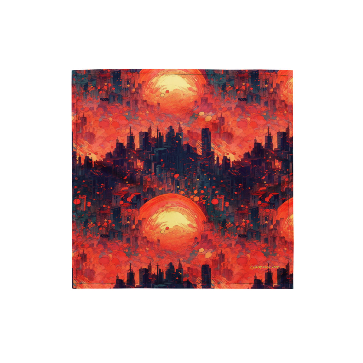 Fiery Dawn - Red/Black - Bandana - Image 5