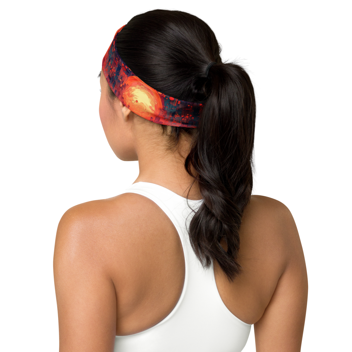 Fiery Dawn - Red/Black - Headband - Image 7