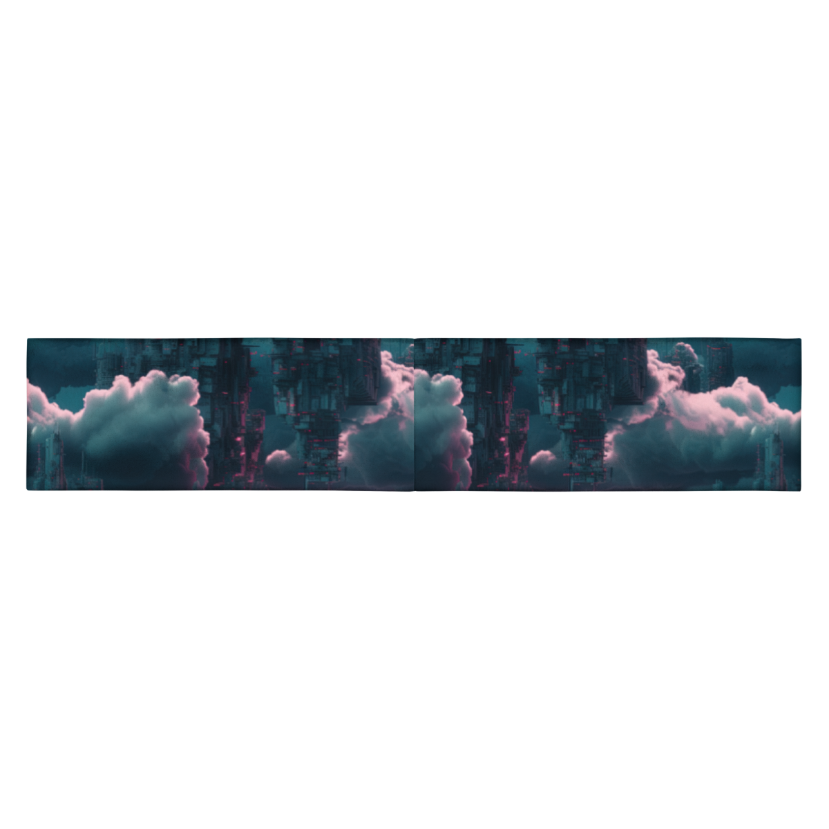 Cloudy Skyscraper - Blue/Magenta - Headband - Image 15
