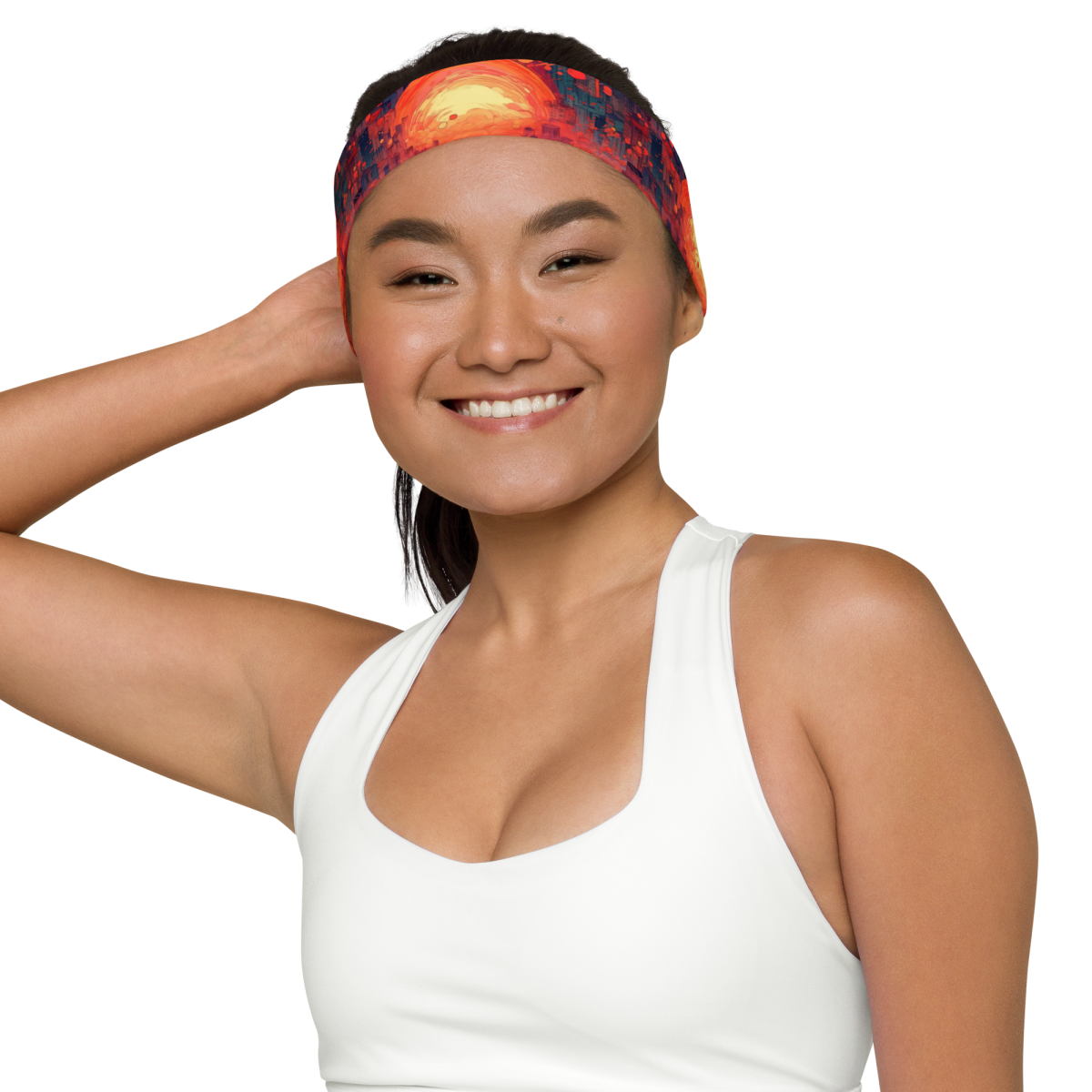 Fiery Dawn - Red/Black - Headband - Image 6