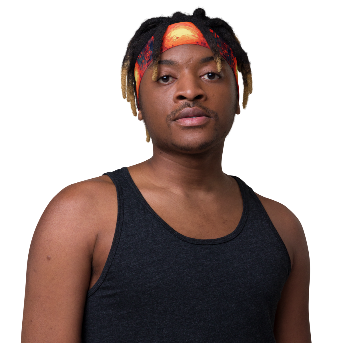Fiery Dawn - Red/Black - Headband - Image 12