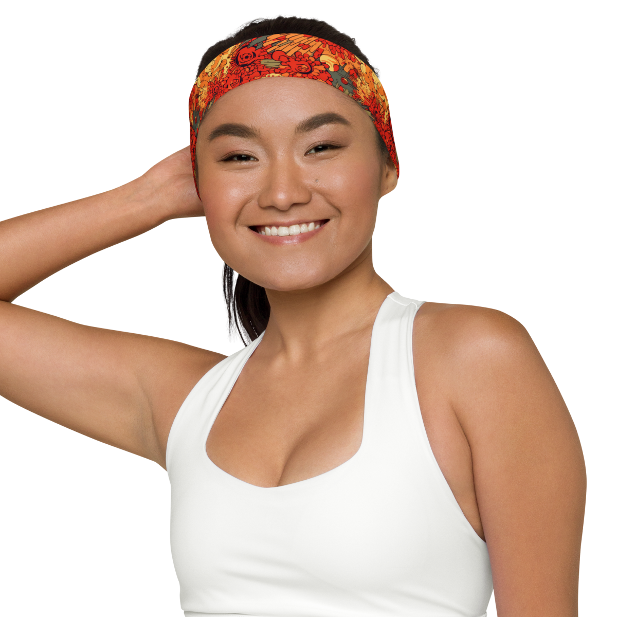 Fiery Fusion - Orange - Headband - Image 6