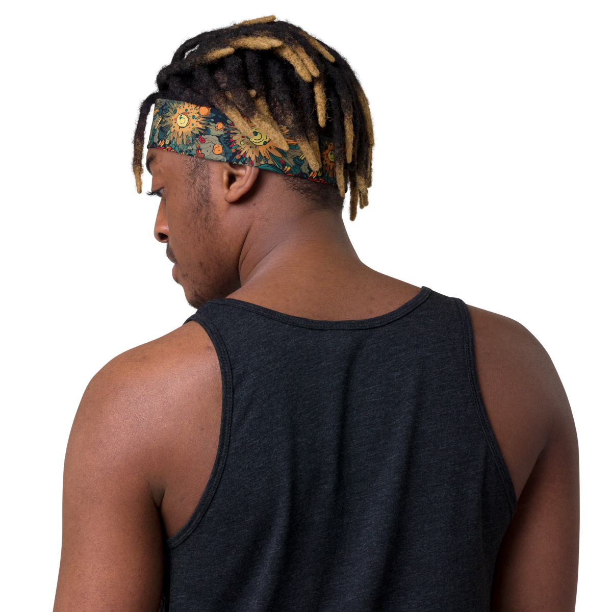Flaming Fission - Blue/Yellow - Headband - Image 13
