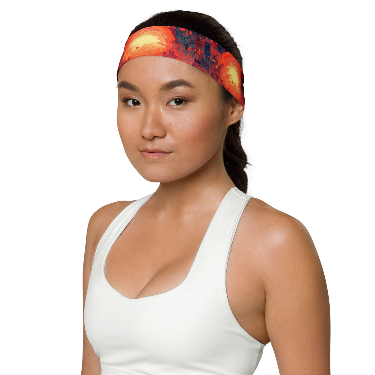 Fiery Dawn - Red/Black - Headband - Image 5