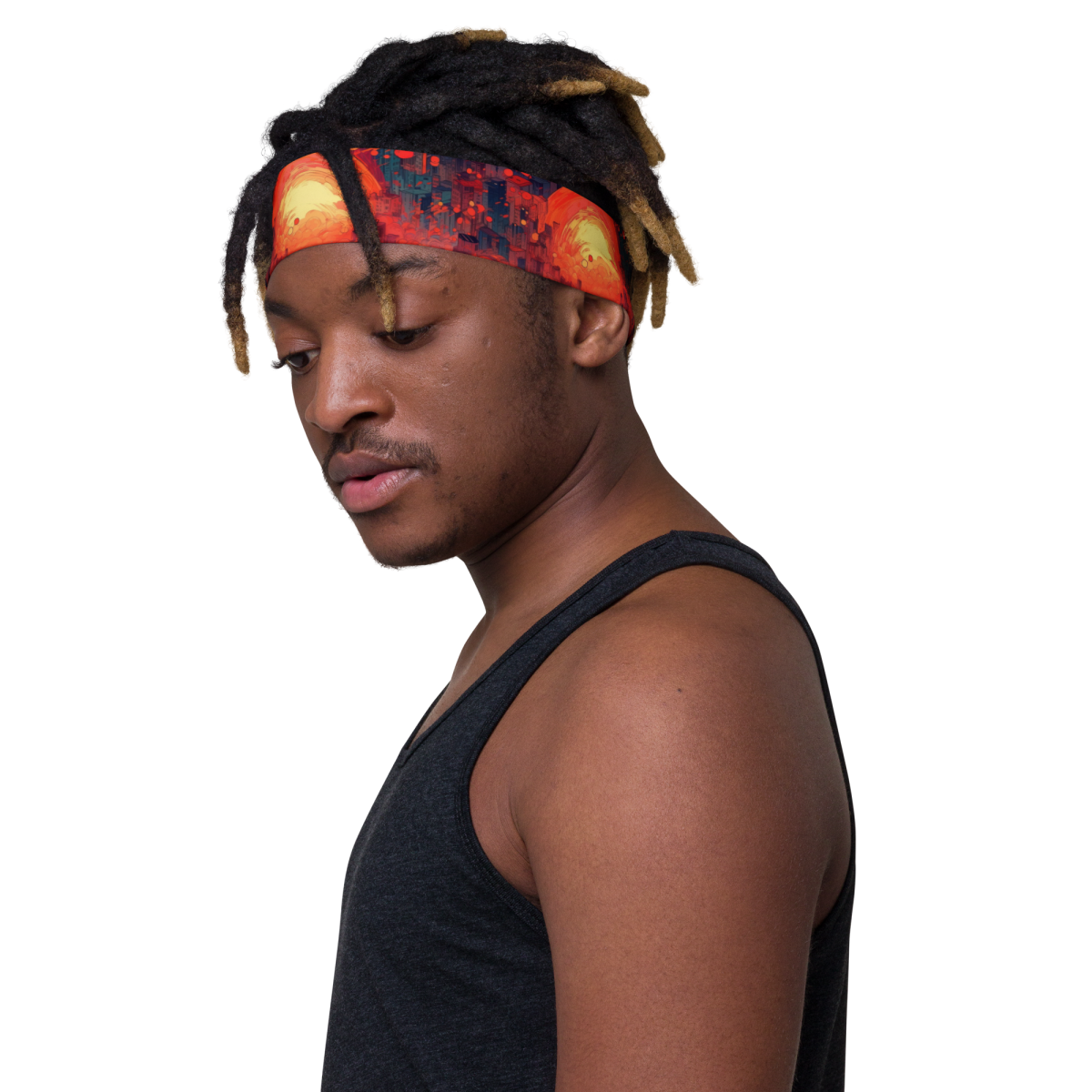 Fiery Dawn - Red/Black - Headband - Image 11